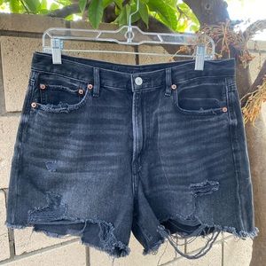 90s boyfriend high rise shorts